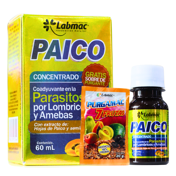 Paico Concentrado + Jarabe Purgante Gratis